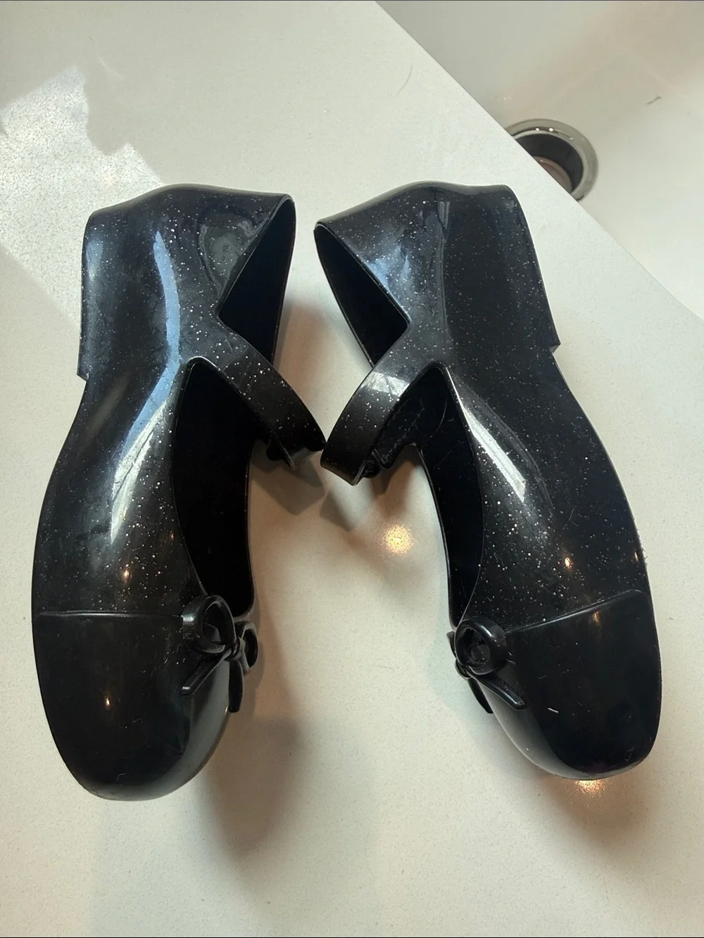 Mini Melissa Black Mary-Jane Like New size 10